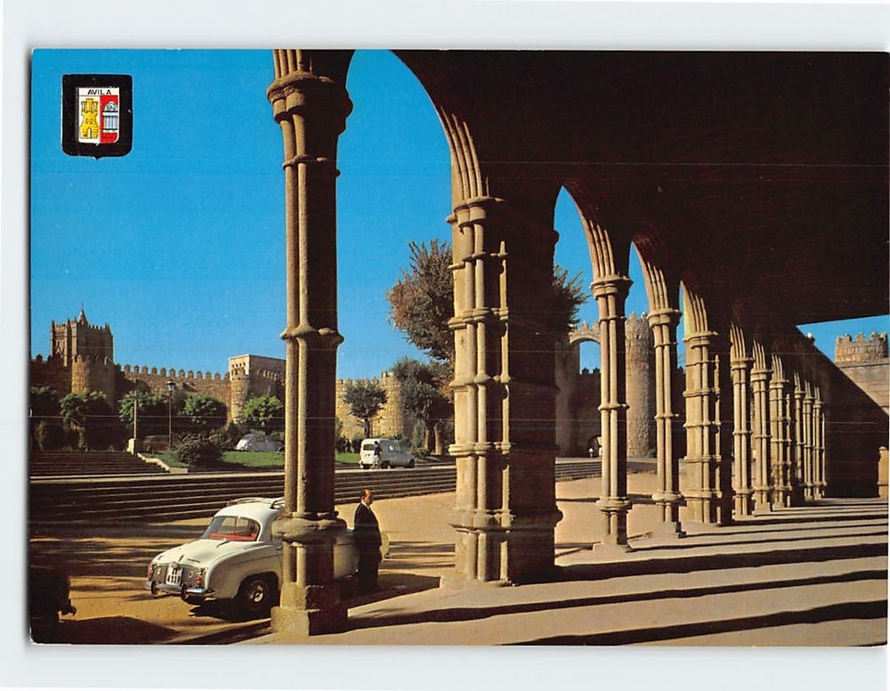 Postcard San Vicente Gate Avila Spain