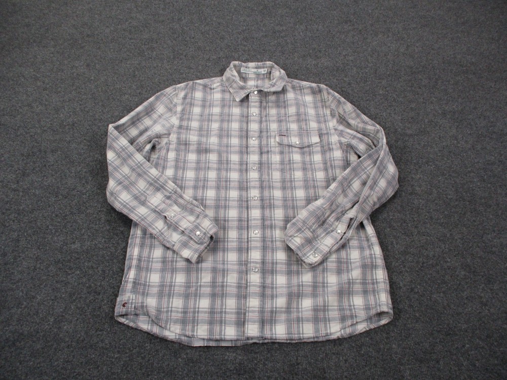Criquet Shirt Mens M Plaid Western Pearl Snap Dress Designer Preppy Casual Club