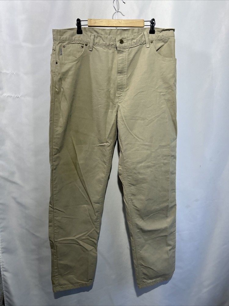 Vintage Carhartt B72 STN Canvas Work Pants Made in USA Size 40x34