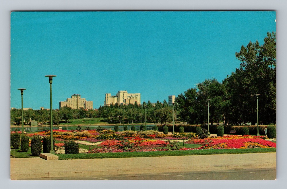 Canada Saskatchewan Regina Queen City Gardens Standard Postal Vintage Postcard