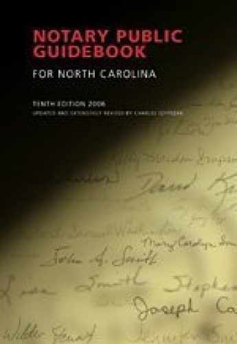 Notary Public Guidebook for North - Paperback, by Charles Szypszak - Very Good q
