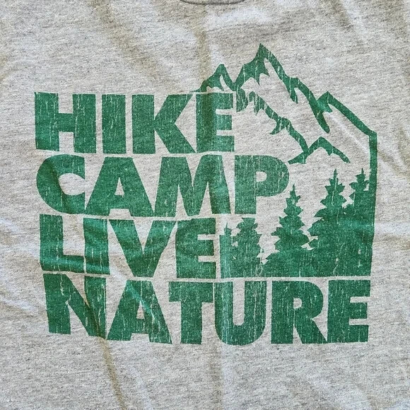 $62 CHASER hike camp live nature t-shirt XS mountain momma outdoor camping tee