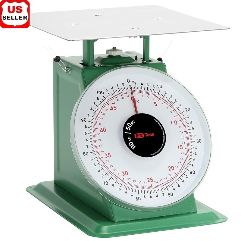 Heavy Duty Mechanical Food Scale Analog Easy Read Stainless Steel Indoor Outdoor