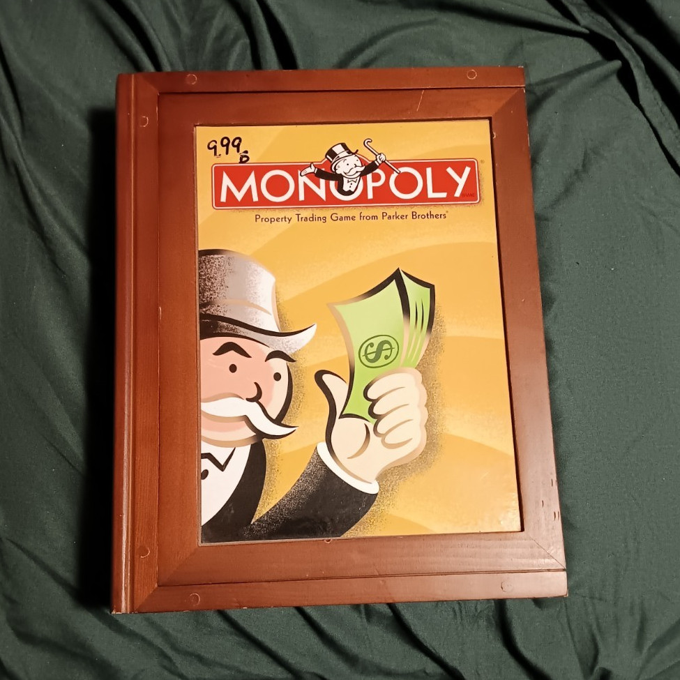 Parker Brothers Monopoly Property Trading Board Game Wooden Case Complete