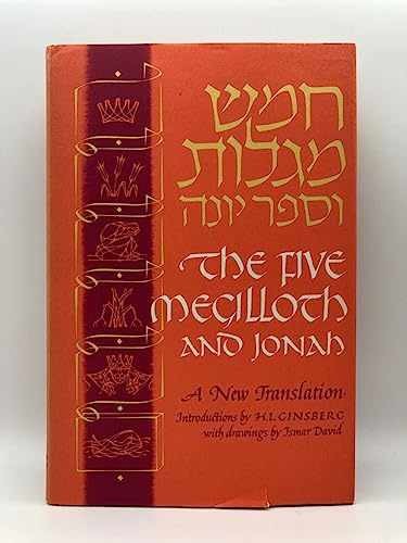 The Five Megilloth and Jonah: A New - Hardcover, by Ginsberg H. L. - Very Good b