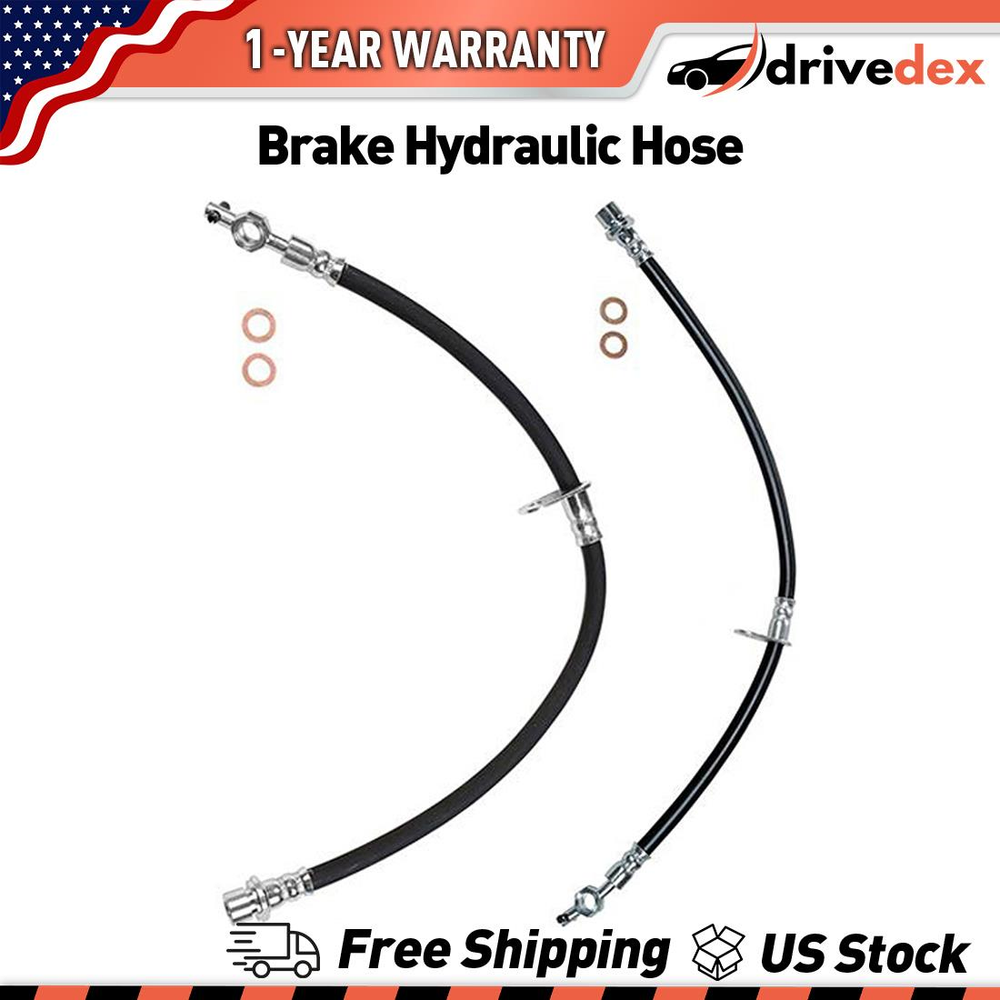 Sunsong Brake Hydraulic Hose Front Left Front Right Set Of 2 Fits Toyota