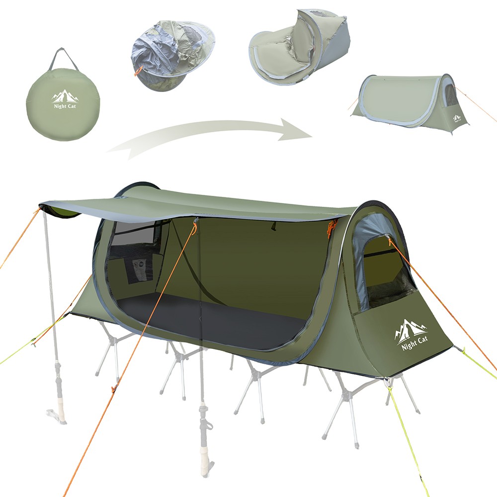 Motorcycle Camping Tent - Compact Pop-Up Waterproof Shelter for Cyclists
