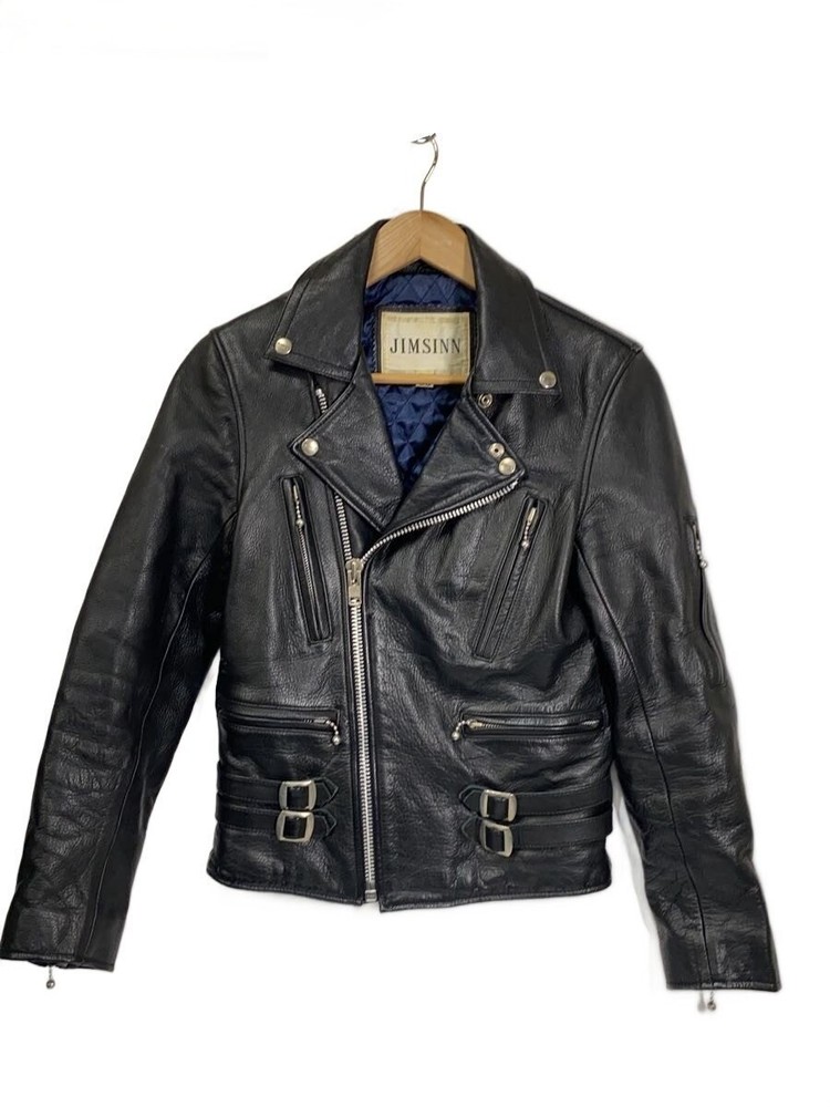 Jimsinn/Double Riders Jacket/-/Leather/Blk 20701