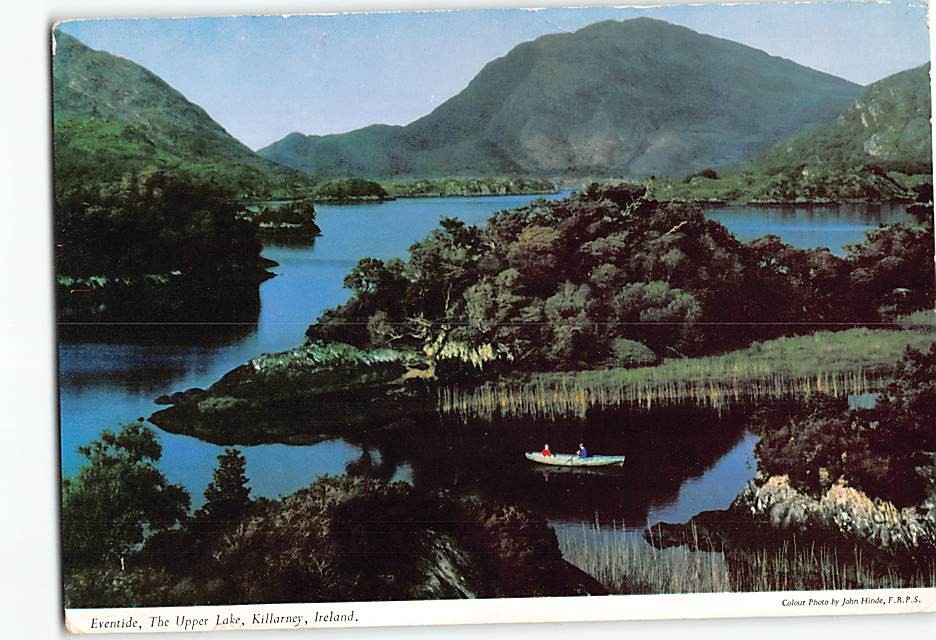 Postcard Aerial View Upper Lake Killarney Ireland