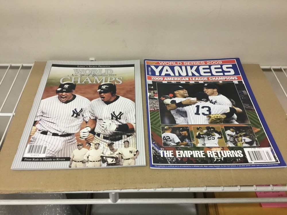 Lot of 2 - 2009 Yankees World Champs - Lindy's Sports Magazine / Collectors Edit
