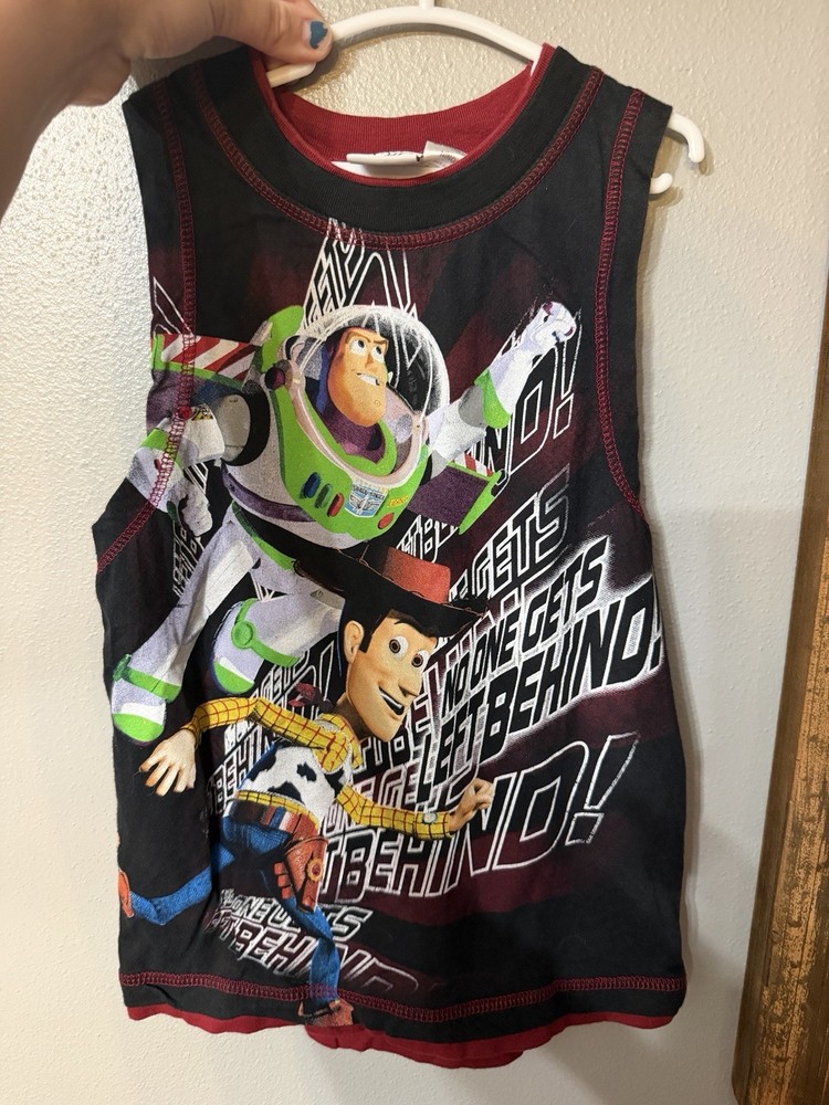 Toy Story 3 Shirt Y2K kids Disney Pixar Size 8 Boys Tank