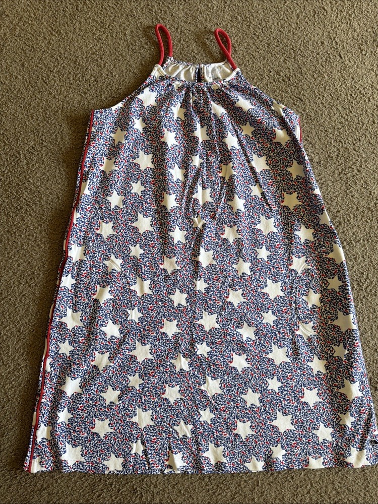 Vineyard Vines Girls Sleeveless 4th Of July Dress - Size Large (14) red white