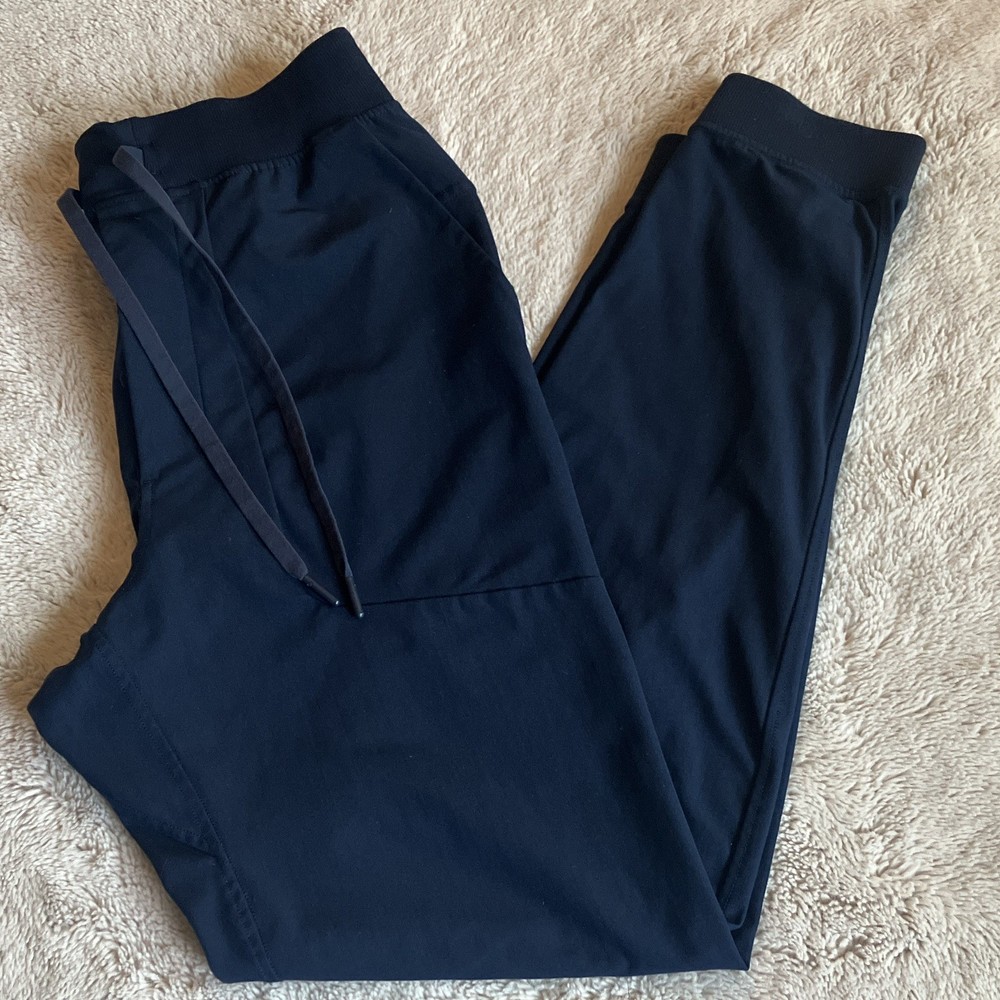 Lululemon Men's ABC Blue Jogger Pants Size M Drawstring Elastic Waist Pockets