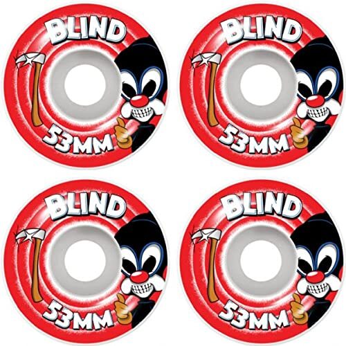 Blind Skates Reaper Wheels 53mm 99a White/Red Set of 4