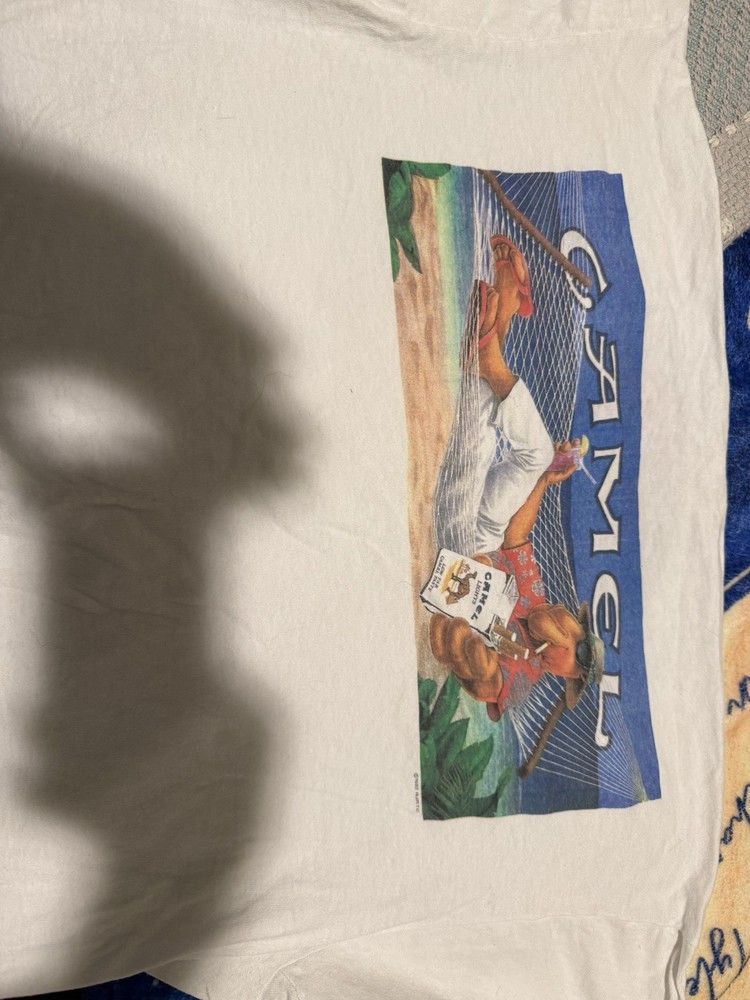 NEW Vintage Rare 1991 Joe Camel Cigarette Camel Beach Vtg Promo T Shirt Size XL