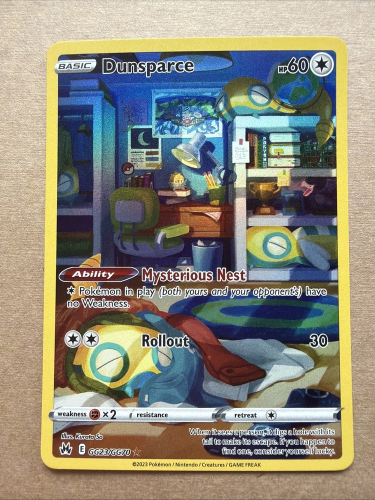 Dunsparce GG23/GG70 SWSH: Crown Zenith: Galarian Gallery Holo
