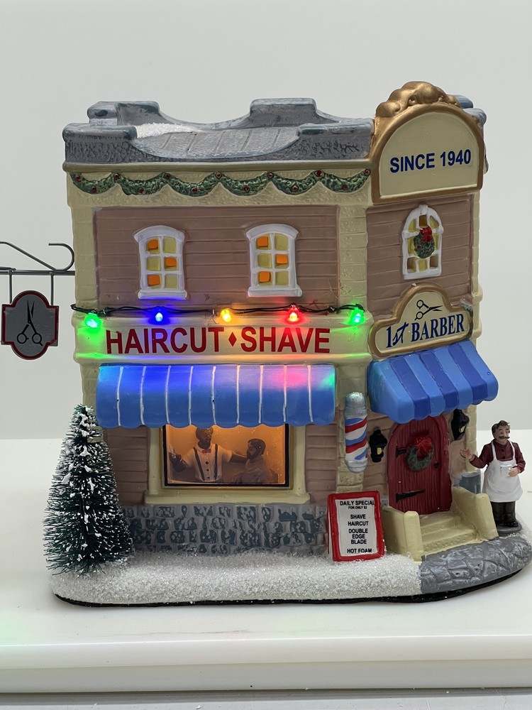 St Nicholas Square Barbershop Village Collection 2021 Includes A/C Adapter