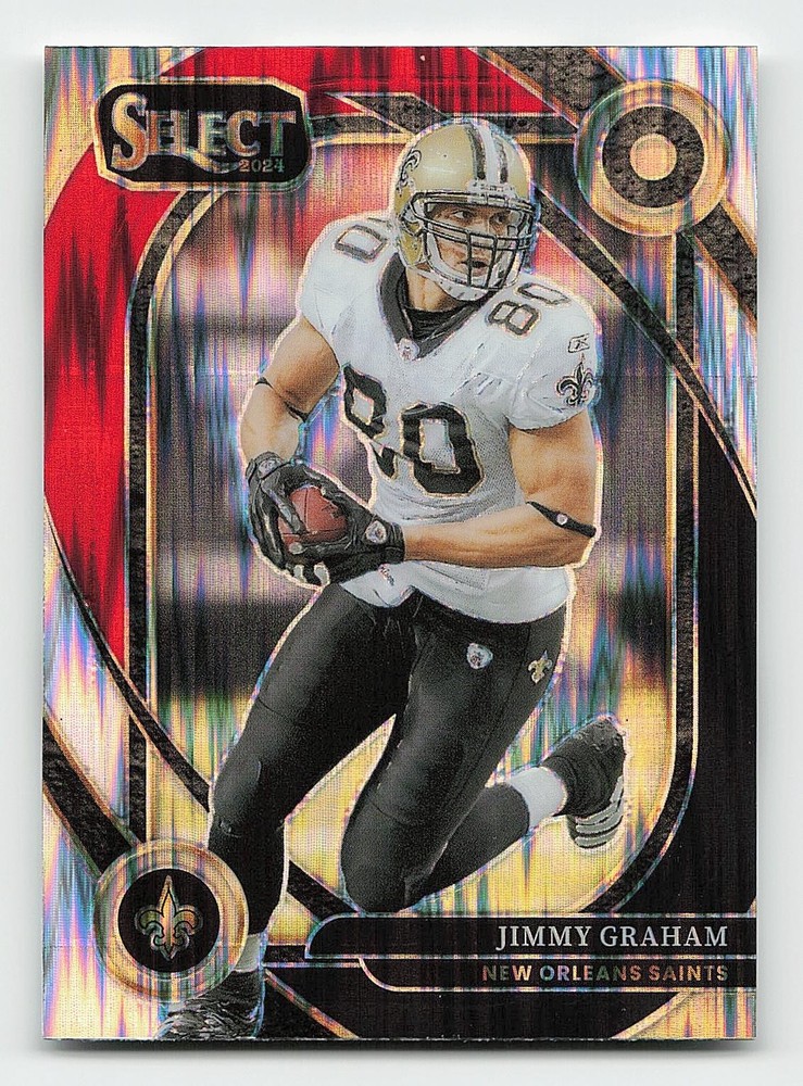 2024 Panini Select #269 Jimmy Graham Black & Red Prizm Shock