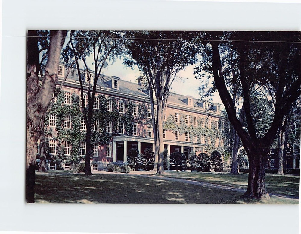 Postcard Parker Hall Bates College Lewiston Maine USA