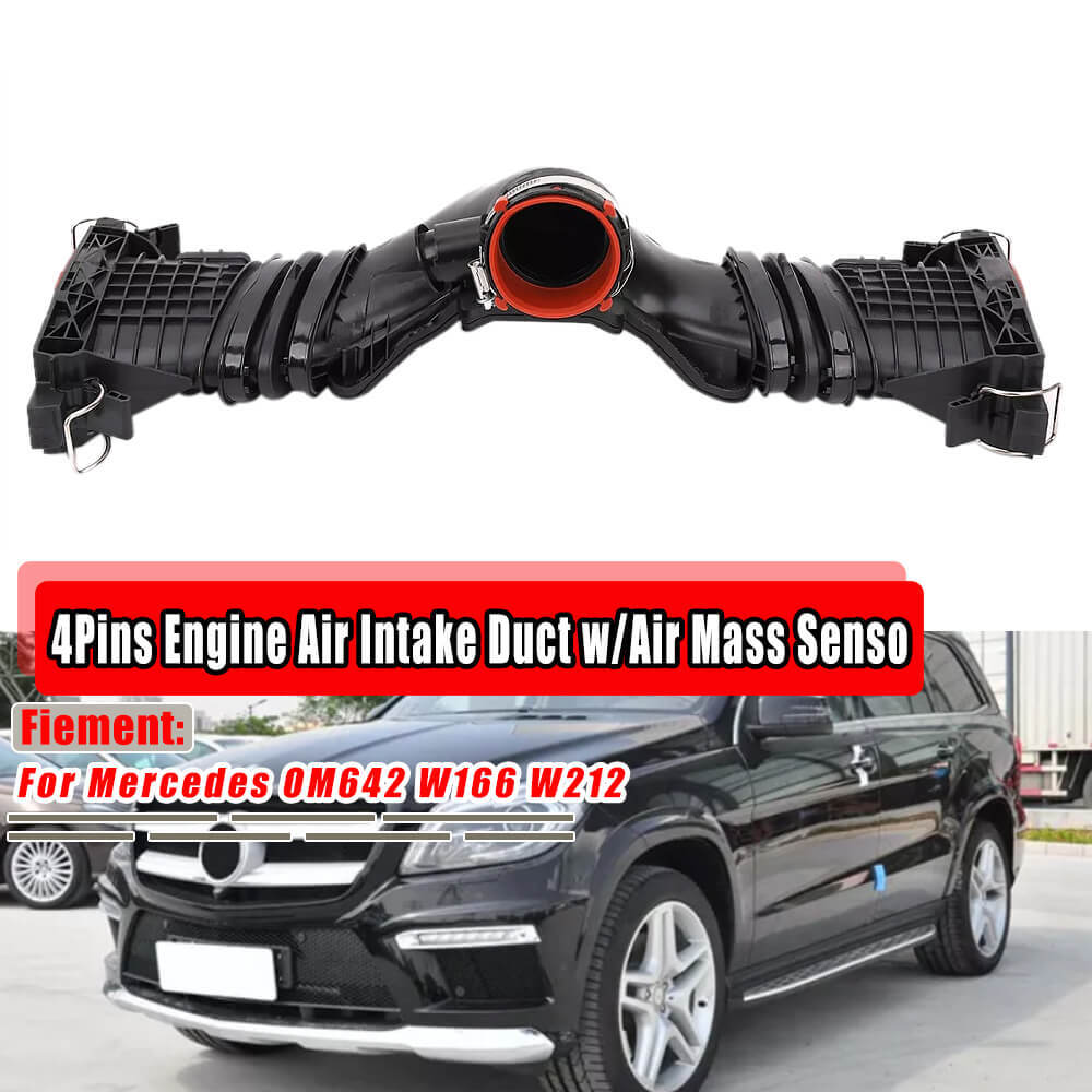 For Mercedes Benz OM642 Engine 3.0 V6 CDI A6420901642 Mass Air Flow Sensor Intake Pipe