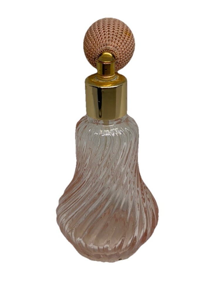 Vintage Pink Perfume Bottle With Atomizer
