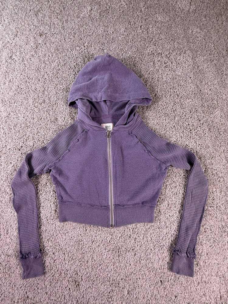 NWOT Urban Outfitters Hoodie Cropped Size XS Purple