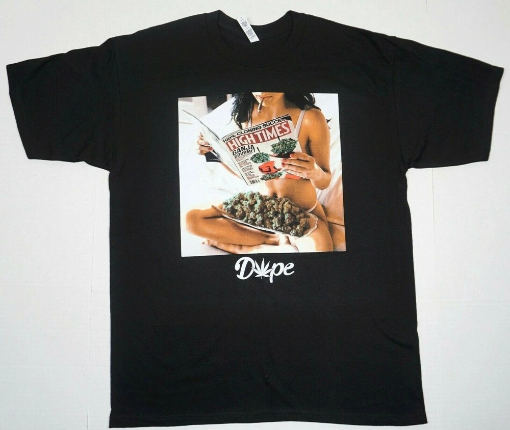 MARIJUANA T-shirt Weed 420 Pot Kush Bong Smoke High Tee Men's 100% Cotton New