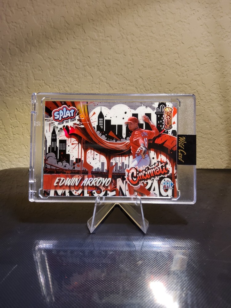 Edwin Arroyo True 1/1 Color Match Paint the Town - 2024 Wild Card Splat Baseball