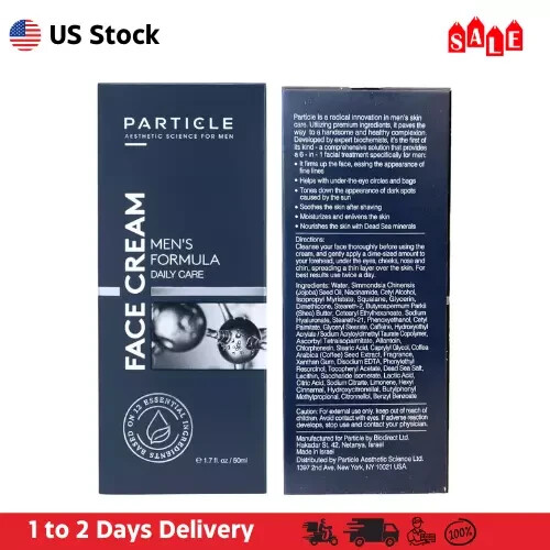 6-in-1 Anti Aging Particle Face Cream for Men Reduces Eye Bags & Dark Spots