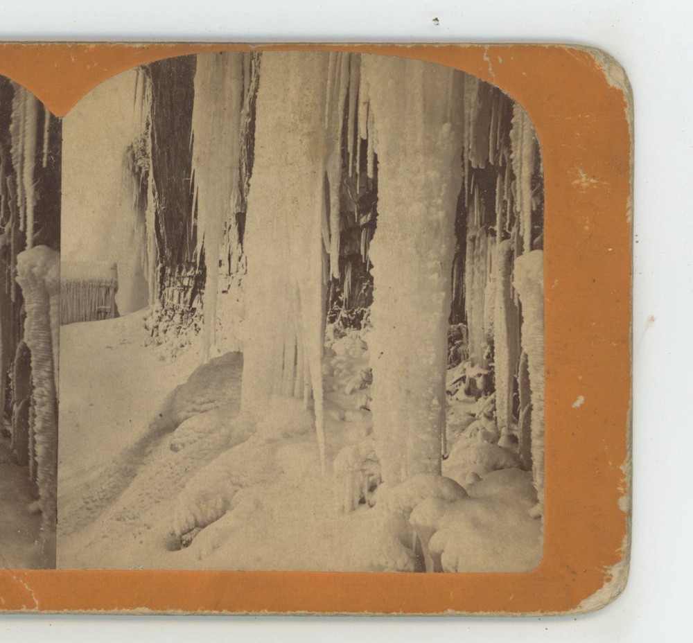 On The Way to Cave of Winds Niagara Falls Winter Stereoview