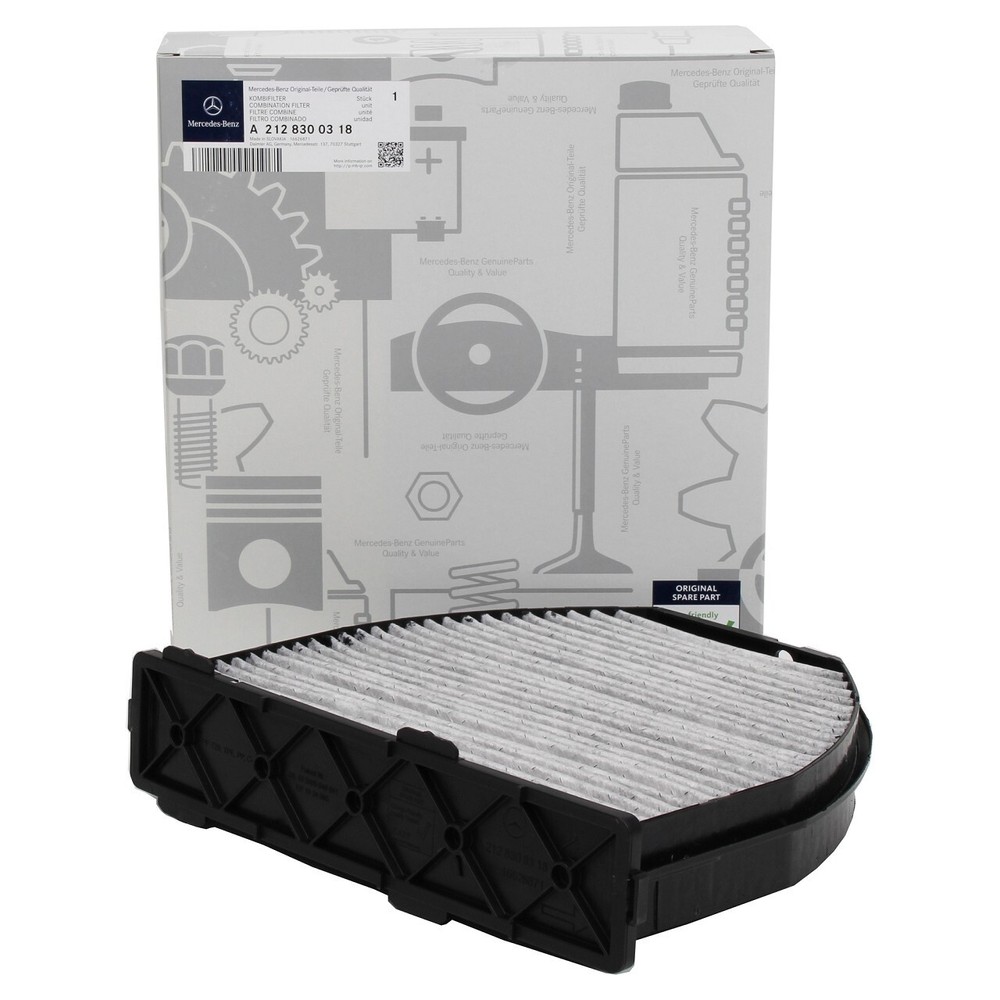 New Cabin Carbon Air Filter For Mercedes W204 W212 C250 C300 E550 OEM Mann