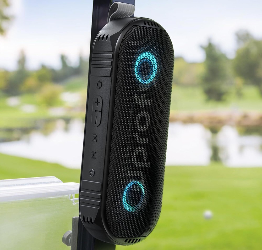 New Play 2 Rounds of Golf  Magnetic Bluetooth Golf Speaker Golf Cart Speake...