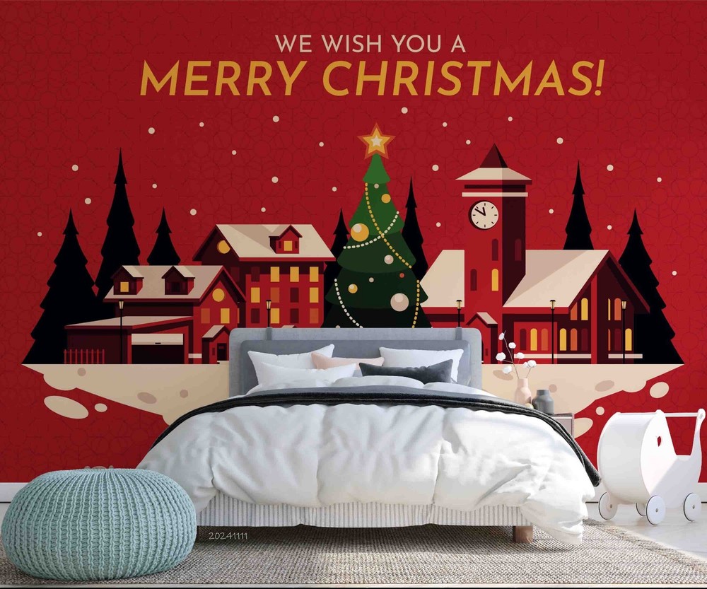 3D Christmas Illustration Wall Murals Wallpaper Murals Wall Sticker 2