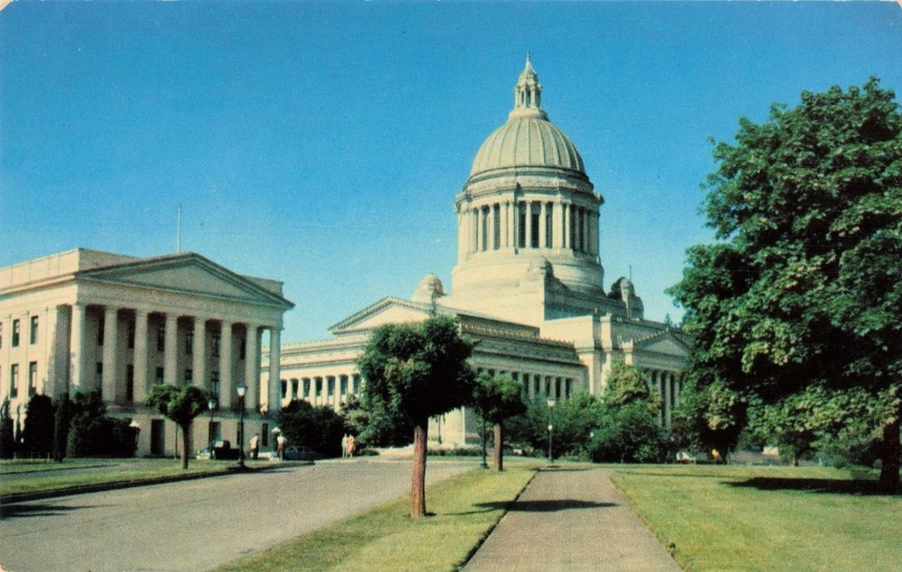 State Capitol Building - Olympia Washington WA - Postcard