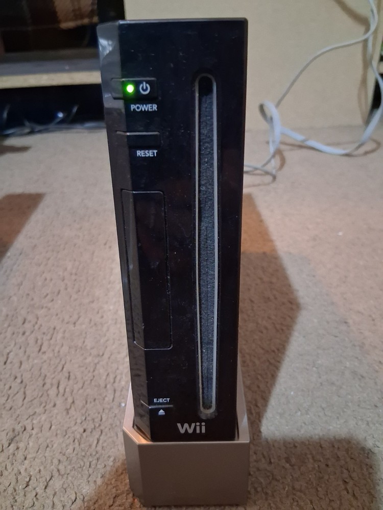 Nintendo Wii Game Console RVL-001 black- Tested Working