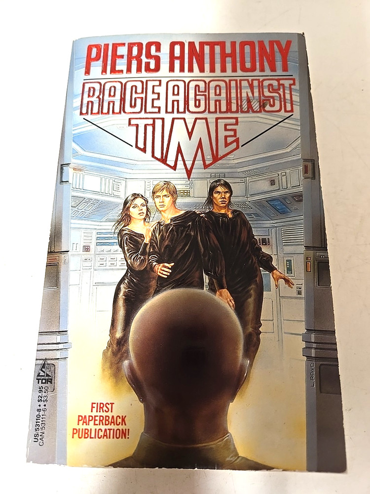 Race Against Time by Piers Anthony TOR 1985 Paperback Science Fiction 1st Tor