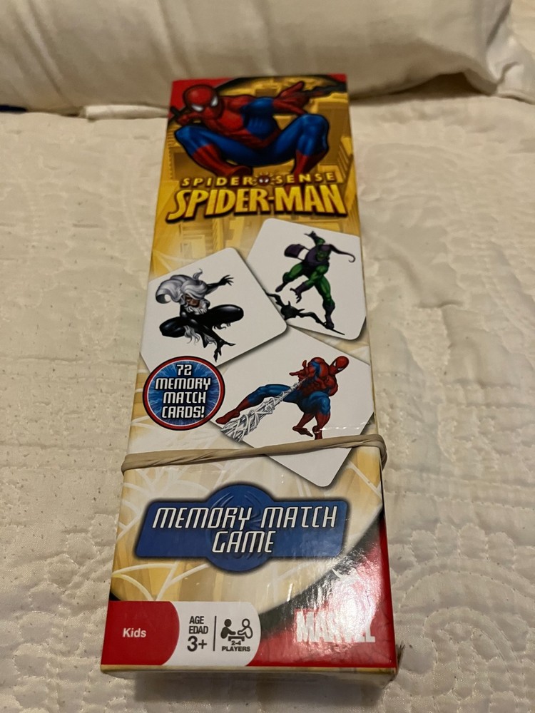 SPIDER SENSE Marvel Ultimate Spider-Man Memory Match Game - 72 Cards - Age 3+