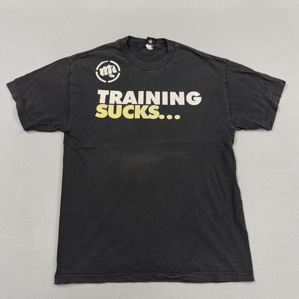 Punishment Athletics Shirt Mens Medium Black Training Sucks Graphic Tee Funny