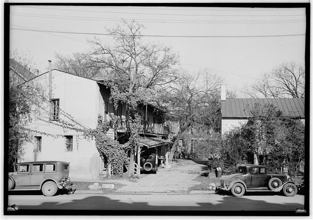 Historic American Buildings Survey 1930s Vintage Building Street Scene Cars