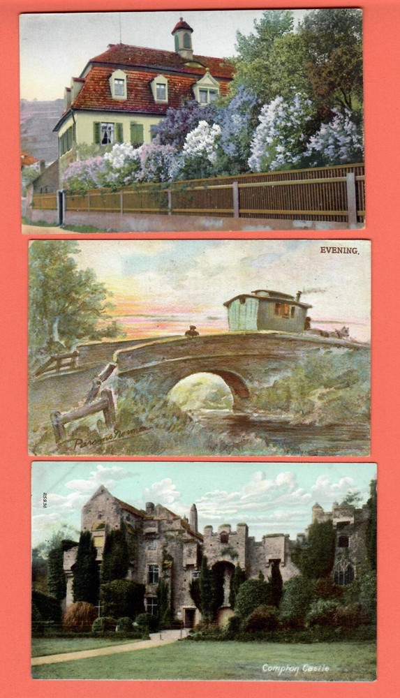 Topographical Postcards LOT OF 5 VINTAGE PC. 896