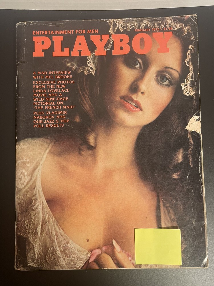 Playboy February 1975, VF, Mel Brooks, Linda Lovelace, Laura Misch