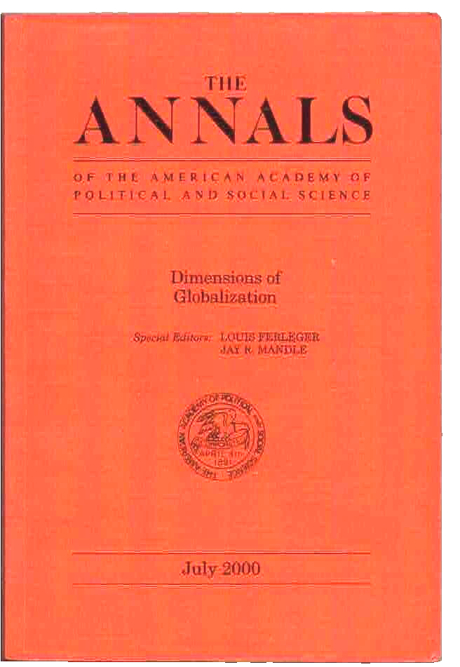 Annals of the American Academy of Political & Social Sci.7/2000 GLOBALIZATION-image