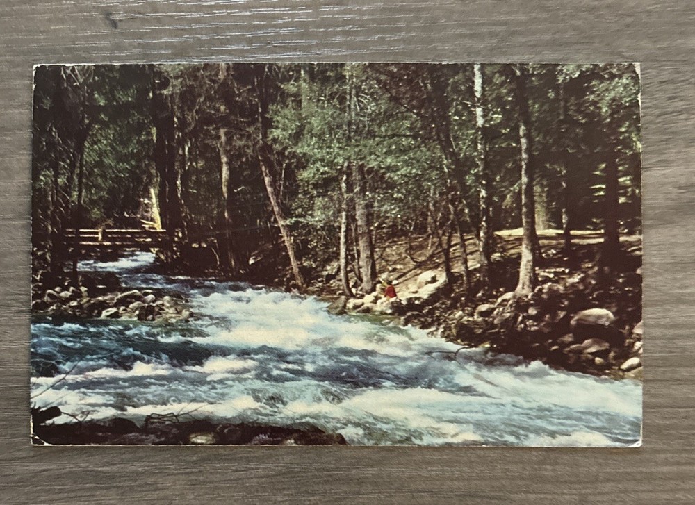 Happy Isles Merced River Yosemite National Park California Postcard
