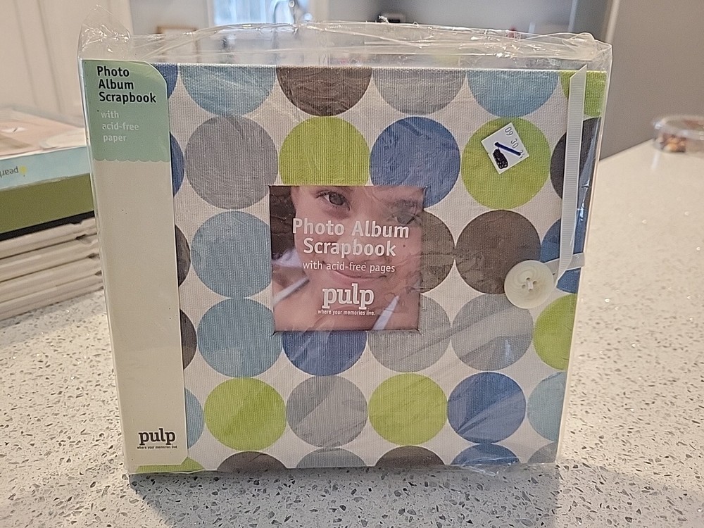 Pulp Photo Album Scrapbook 40 Acid Free Heavyweight Pages Blank NEW In Package-image