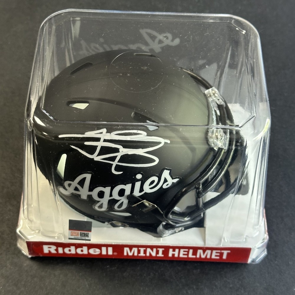 Johnny Manziel Signed Texas A&M Aggies Mini Football Helmet AUTO JSAPROBSTEIN is actively accepting consignments !!