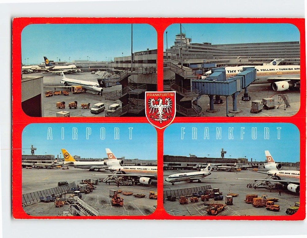 Postcard Frankfurt Airport Germany