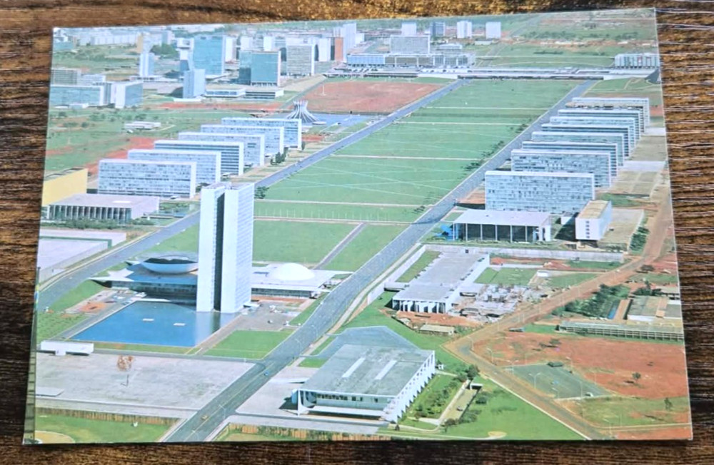1967 Brasilia Brazil Esplanada dos Ministerios Vintage Postcard