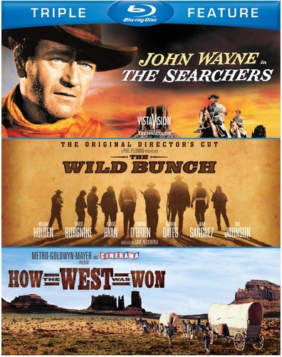The Searchers / The Wild Bunch / How the West Was Won [New Blu-ray] 3 Pack