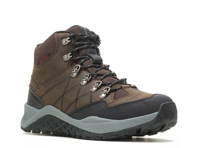 Wolverine 14M Men's Mid Steel-Toe Waterproof Hiker Boot Brown SR EHR