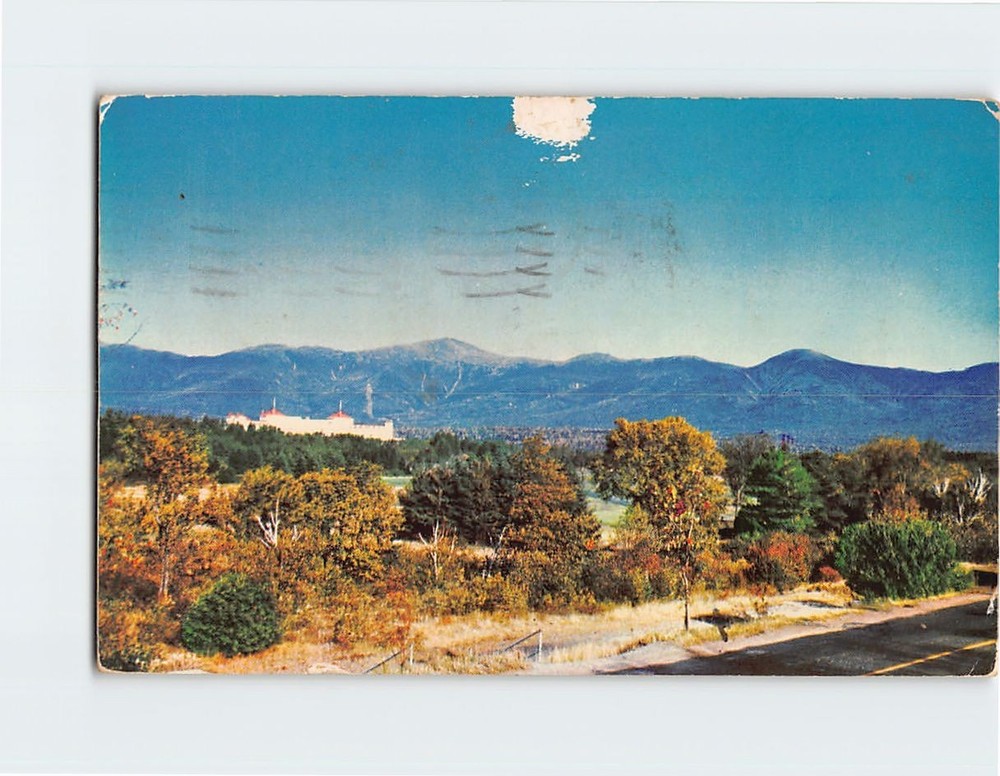 Postcard Presidential Range & Mt. Washington White Mountains NH USA